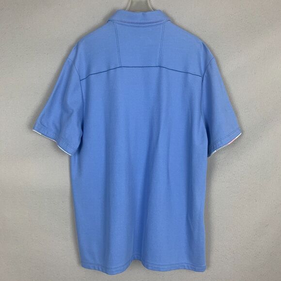 Tommy Bahama IslandZone Blue Polo Shirt Men’s Medium Performance Golf Casual - Picture 2 of 8